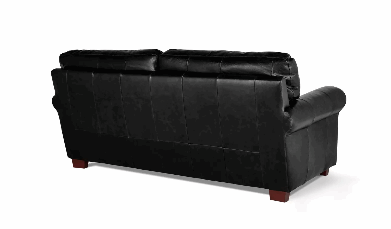 Habitat Salisbury 3 Seater Leather Sofa - Black (100% Leather)
