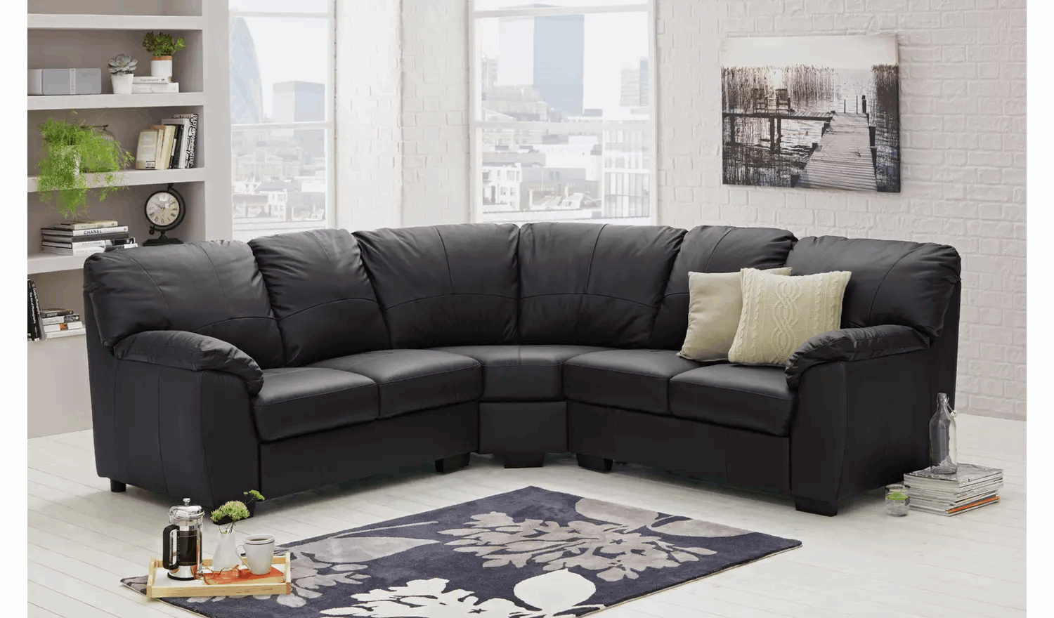 corner leather sofa