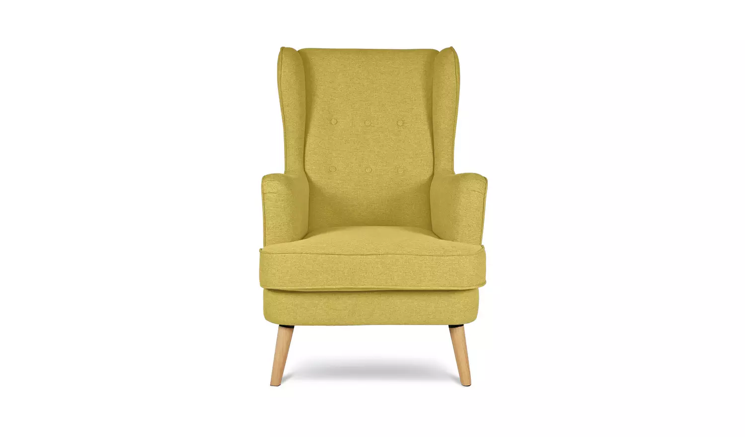 Ikea yellow wingback deals chair