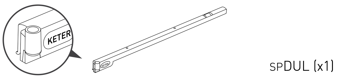 keter premier tall 1400 replacement part