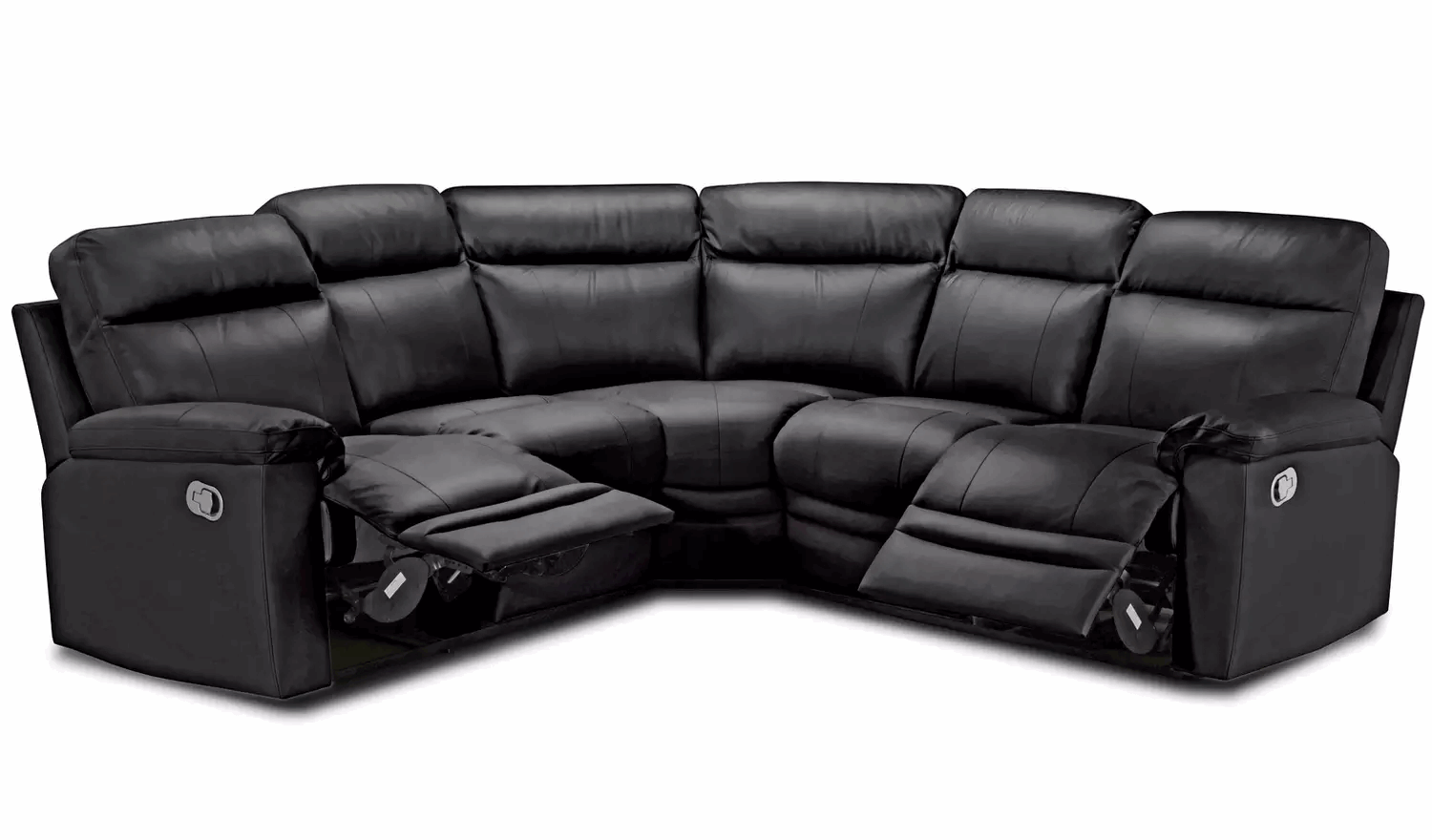 Black power reclining sectional deals