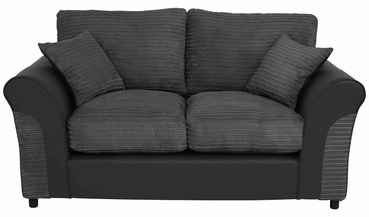 Home Harry 2 Seater Fabric Sofa - Charcoal