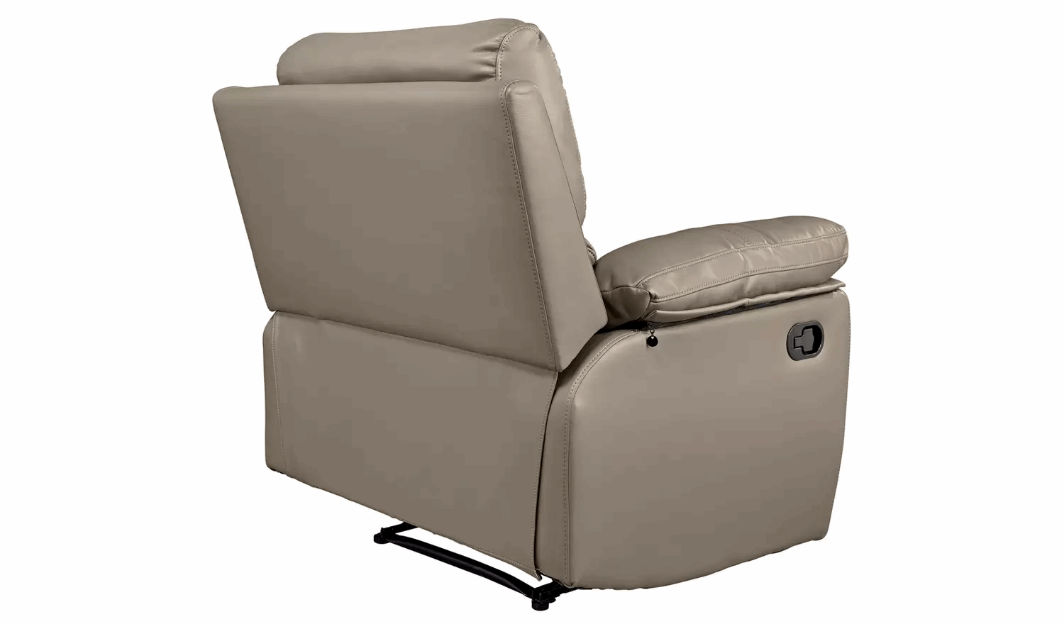 Home Toby Faux Leather Manual Recliner Chair - Grey