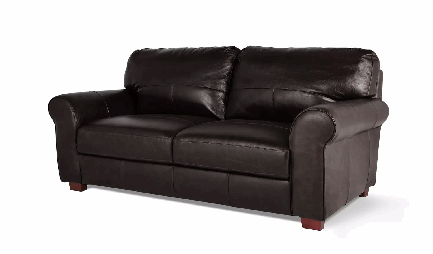 Habitat Salisbury 3 Seater Leather Sofa - Dark Brown(100% Leather)