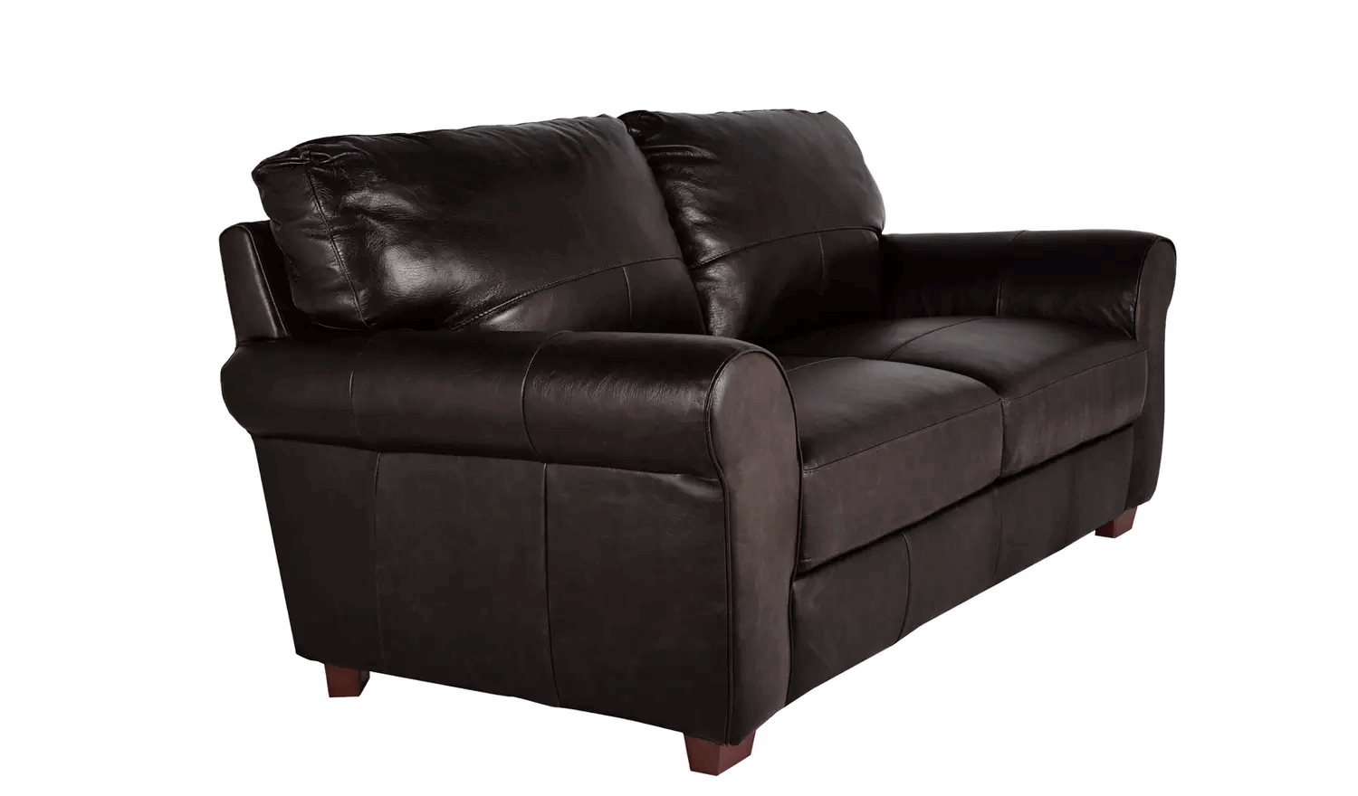 Habitat Salisbury 3 Seater Leather Sofa - Dark Brown(100% Leather)