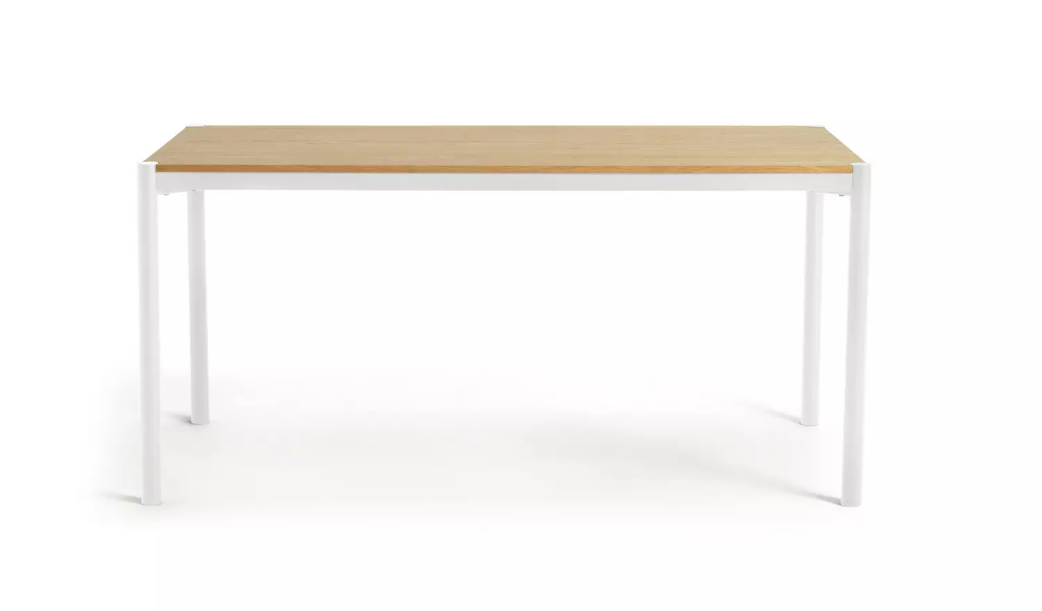 Caleb Wood 4 Seater Dining Table - White/Oak