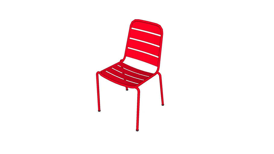 Habitat Darwin Set of 4 Dining Chairs - Red (No Table)