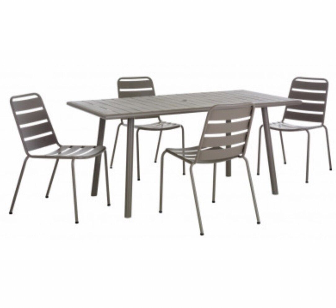 Habitat Darwin Set of 4 Dining Chairs -  Grey (No Table)