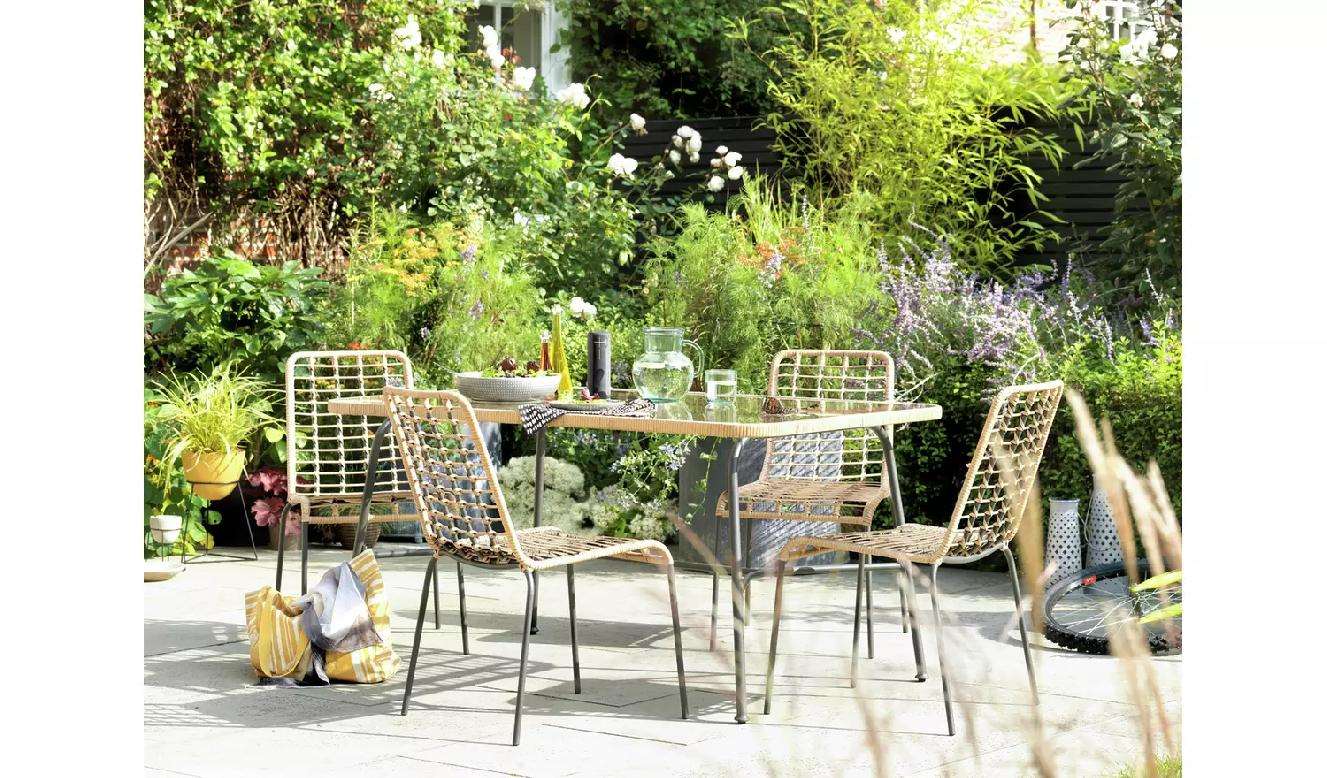 Bamboo on sale outdoor set