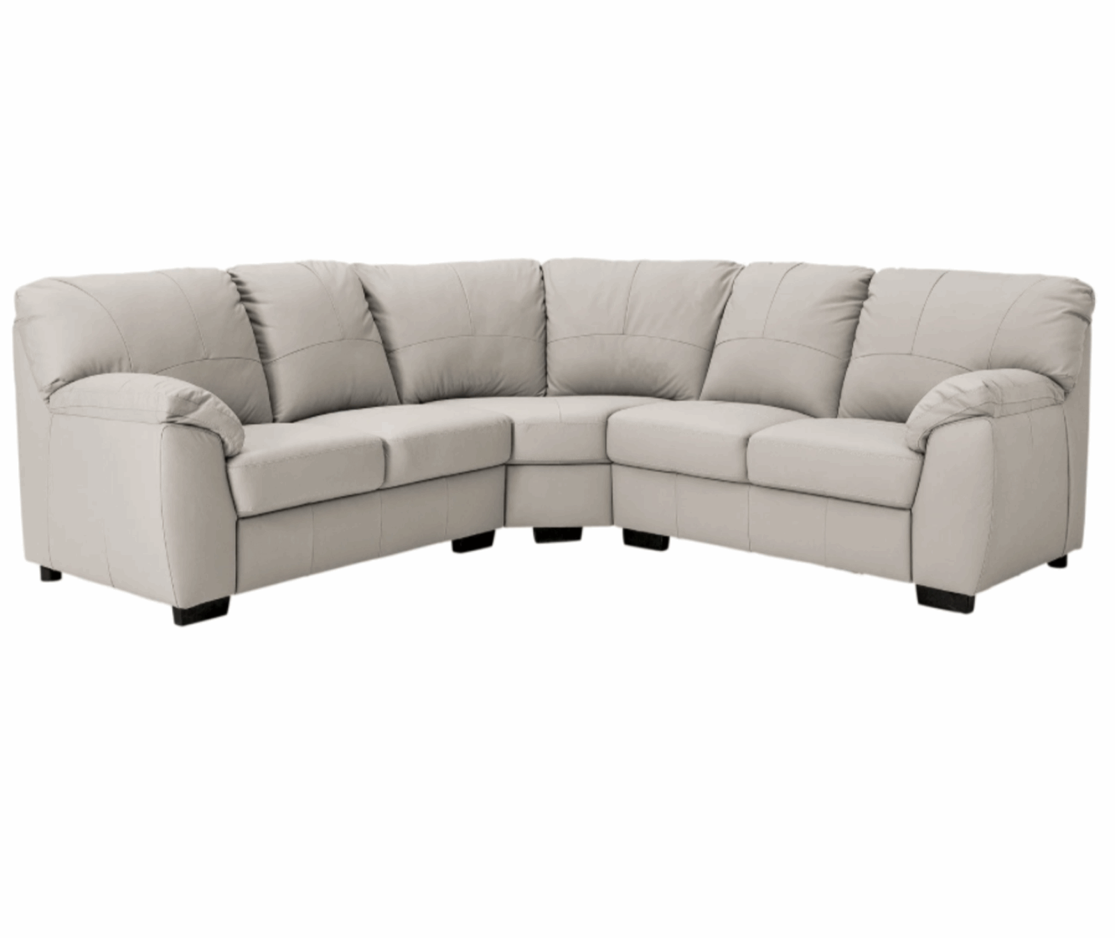  Grey Leather Corner Sofa | Milano Corner Leather Sofa